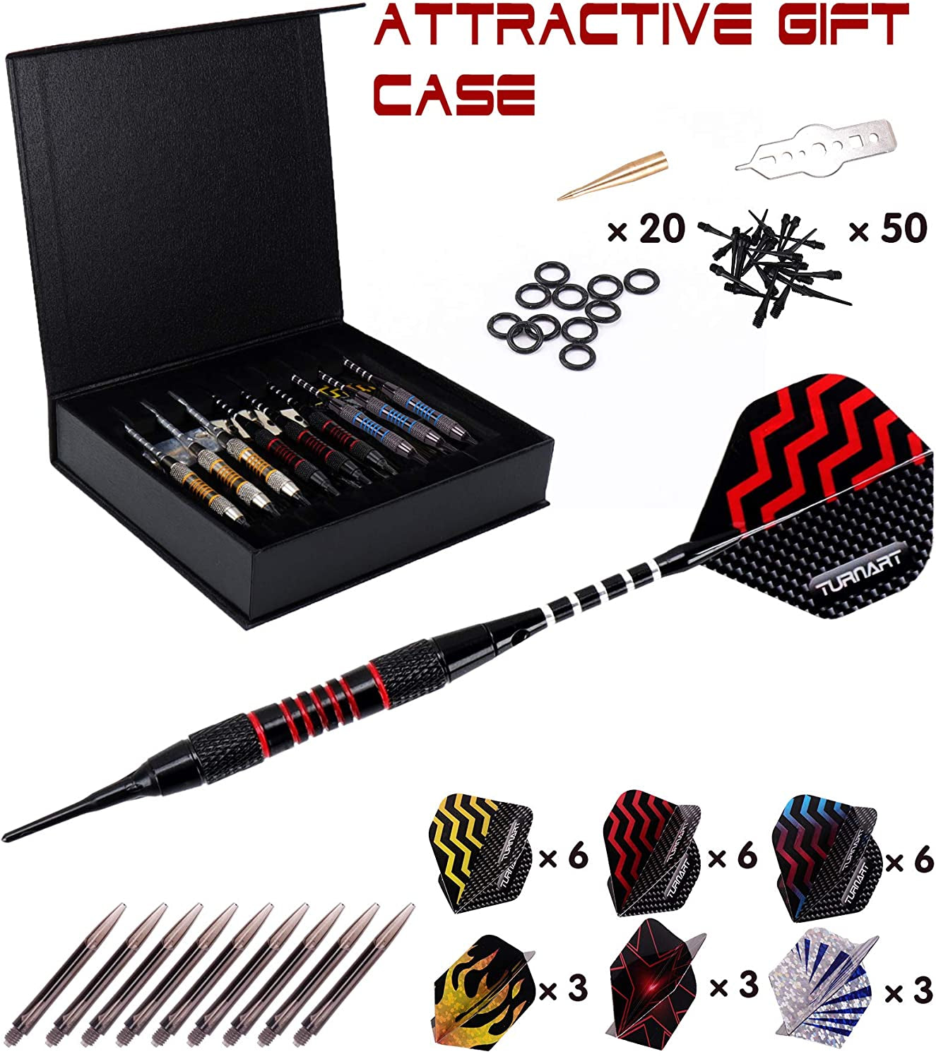 Professional Soft Tip Darts Set for Electronic Dartboard