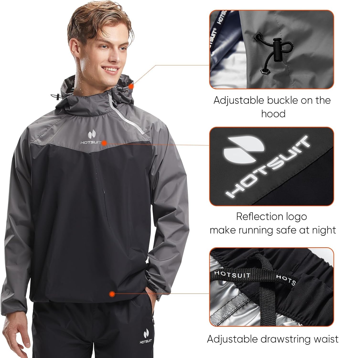 Men Sweat Sauna Jacket