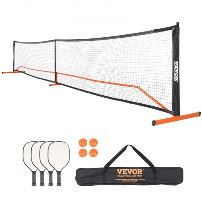 Portable Pickleball System with Carrying Bag & Balls & Paddles
