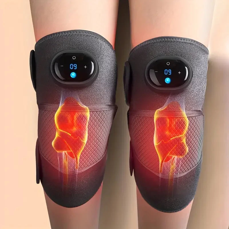 3-In-1 Heated Knee Elbow Shoulder Brace Wrap 3 Adjustable Vibrations Heating Modes