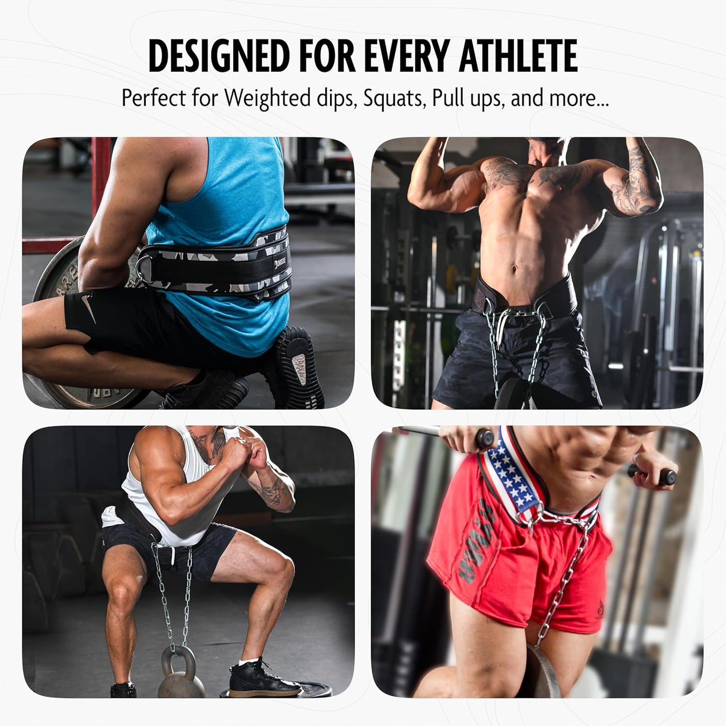 Dip Belt for Weightlifting - Heavy Duty Steel