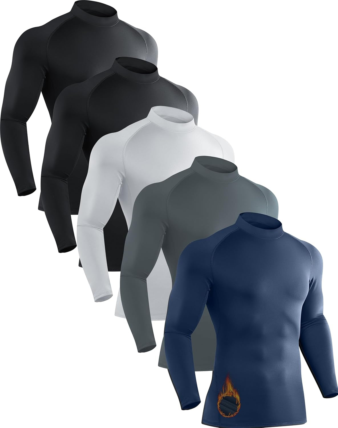 5 Pack Thermal Shirts