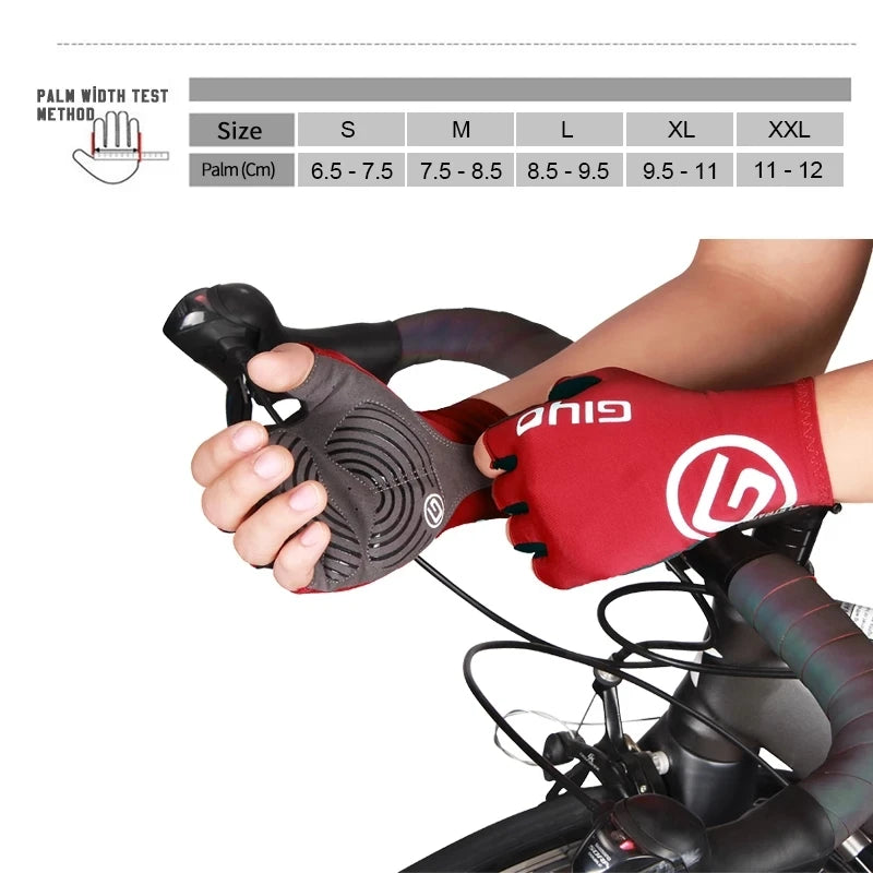 Giyo Half-Finger Gloves Anti-Slip