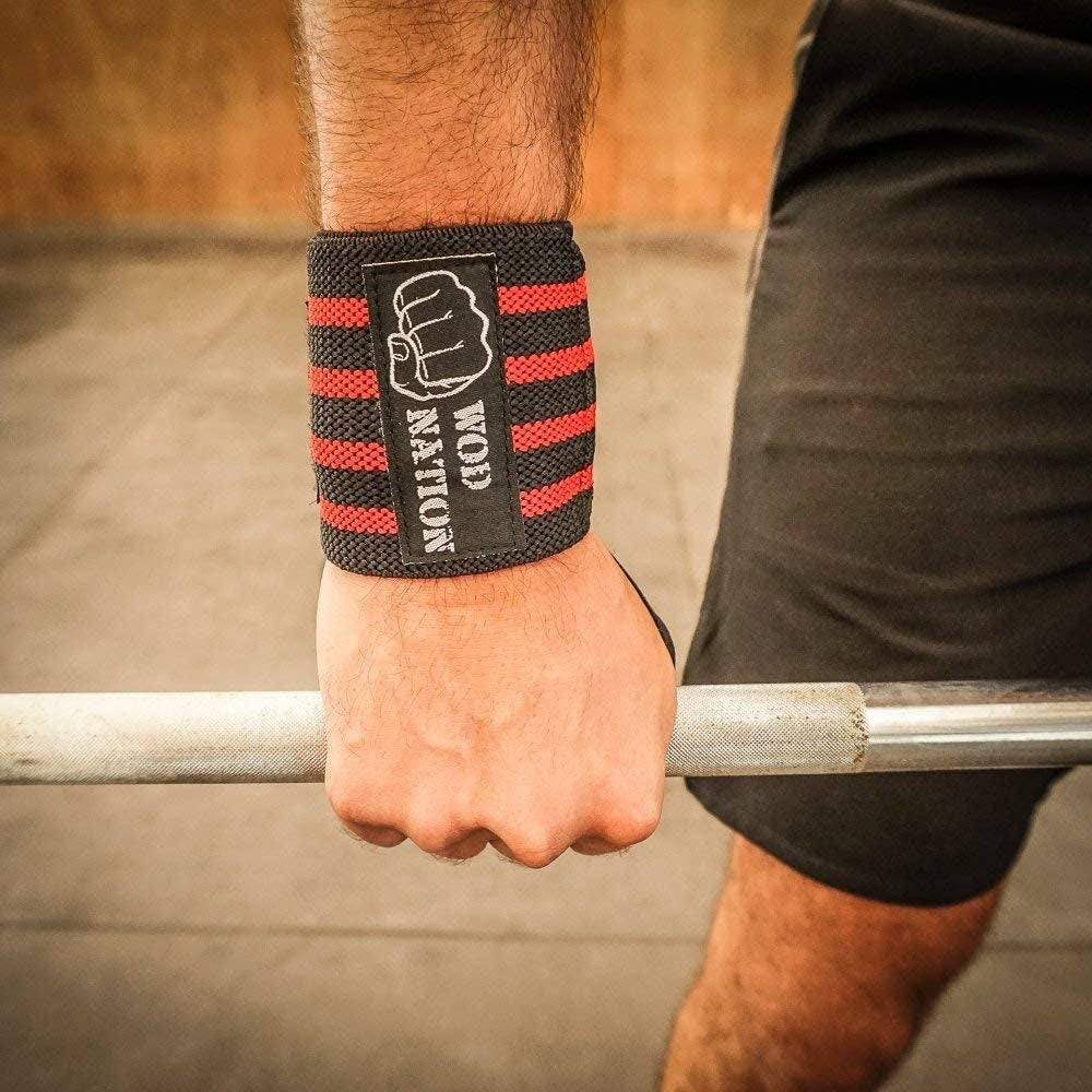 18 Inch Professional Gym Wrist Straps W/Thumb Loop