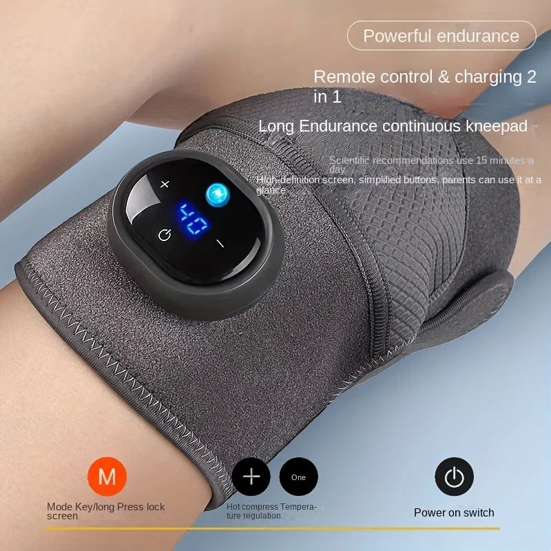 3-In-1 Heated Knee Elbow Shoulder Brace Wrap 3 Adjustable Vibrations Heating Modes