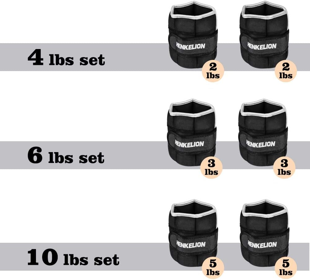1 Pair 2 Lbs Adjustable Ankle Weights for Women Men Kids.