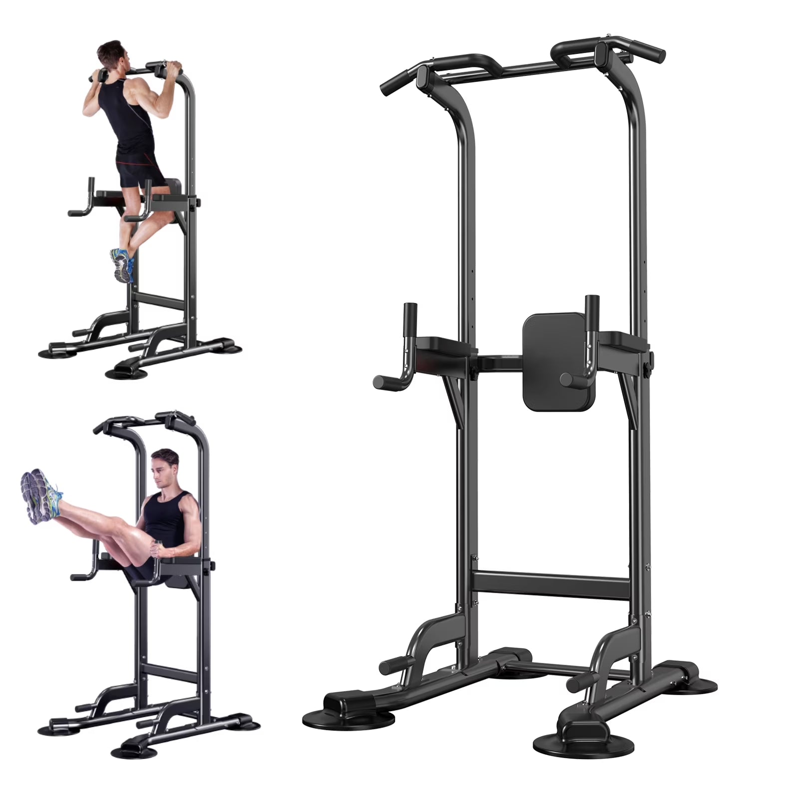 Adjustable Height Pull up & Dip Station