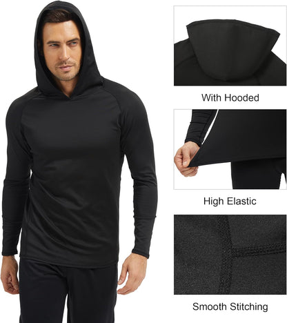 4 Pack Thermal Hooded Shirts