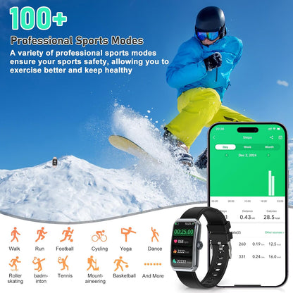 Waterproof Smart Watch with Heart Rate, Blood Oxygen and Sleep Tracker