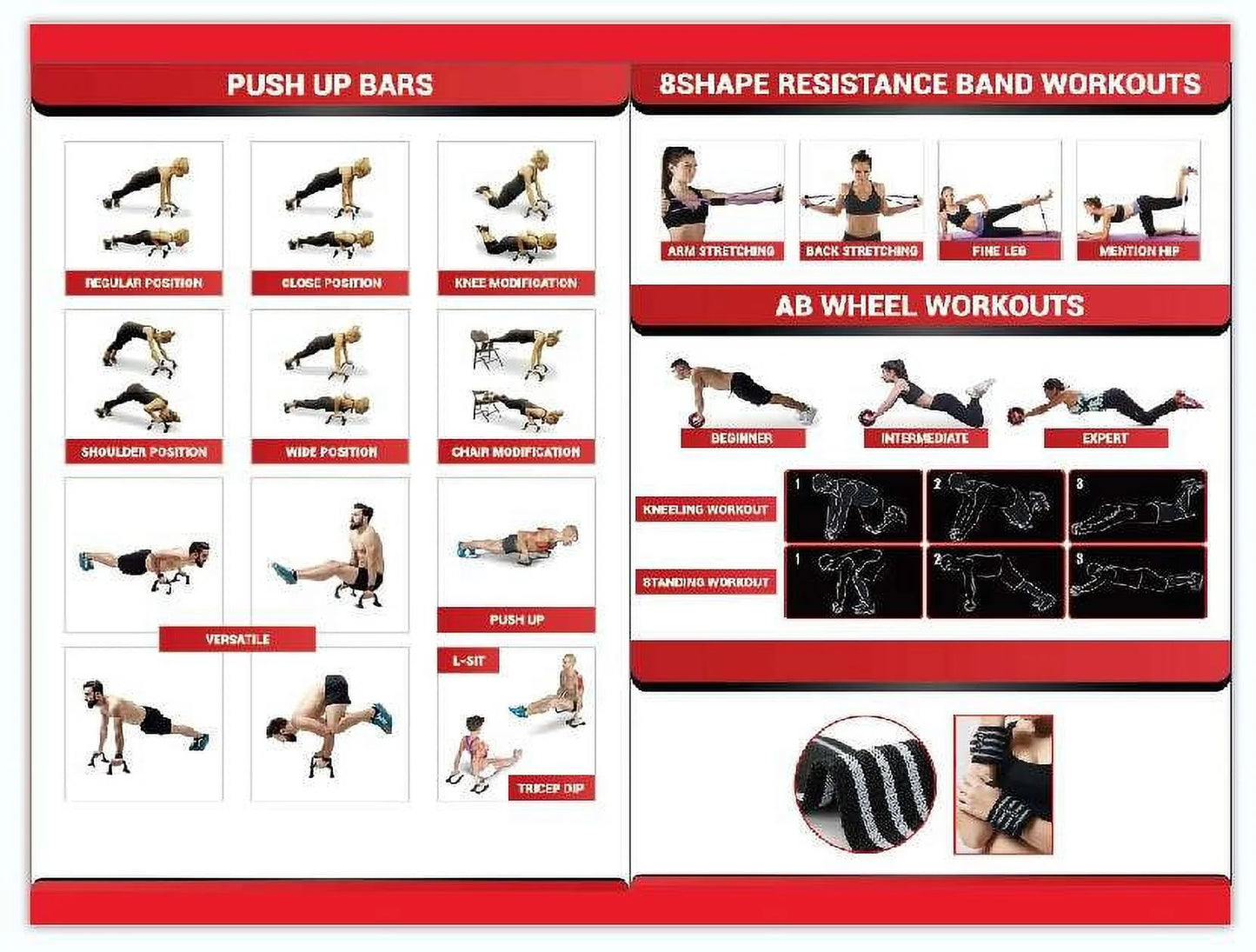 Ab Wheel Workout Equipment Kit