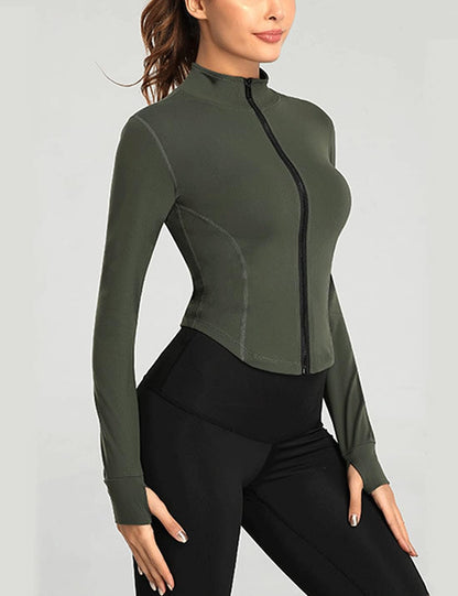 Women Sports Running Jacket Slim Fit