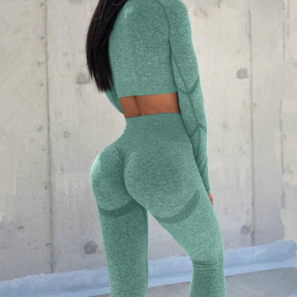 Women Butt Lifting Yoga Legging - Green S