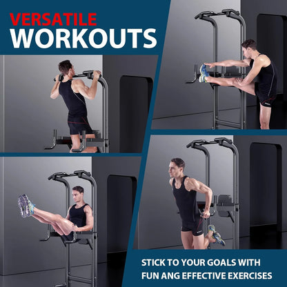 Adjustable Height Pull up & Dip Station