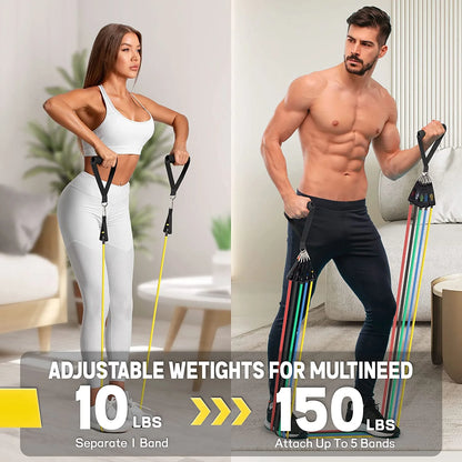 150Lbs Resistance Bands Set