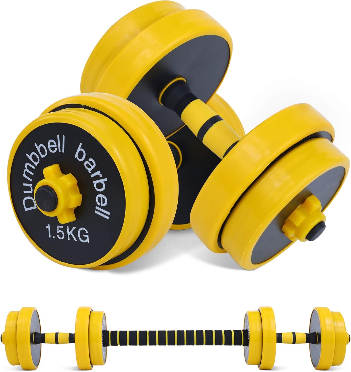 Weights, Dumbbell Set, Kettlebells, Adjustable Dumbbells, Barbell Weight Set, 20-40-50-70LB 3-In-1 Set, Non-Slip, All-Purpose