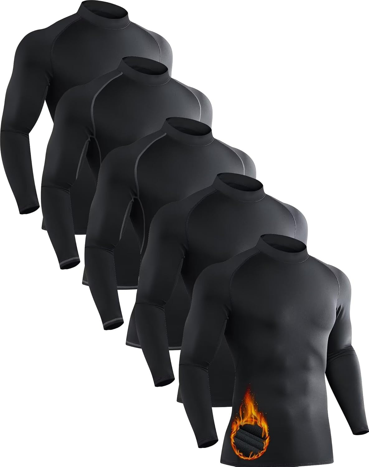 5 Pack Thermal Shirts