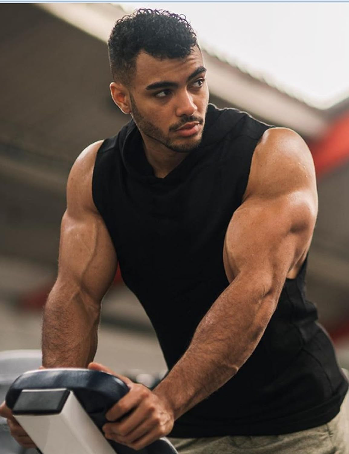 Men 2 Pack Workout Hooded Tank