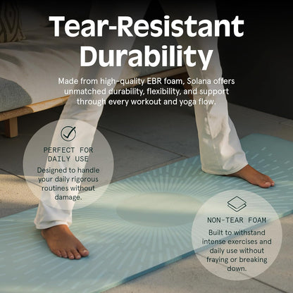 Solana Yoga Mat Thick 1/2In Non-Slip