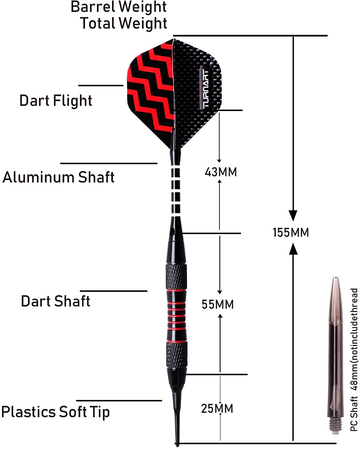 Professional Soft Tip Darts Set for Electronic Dartboard