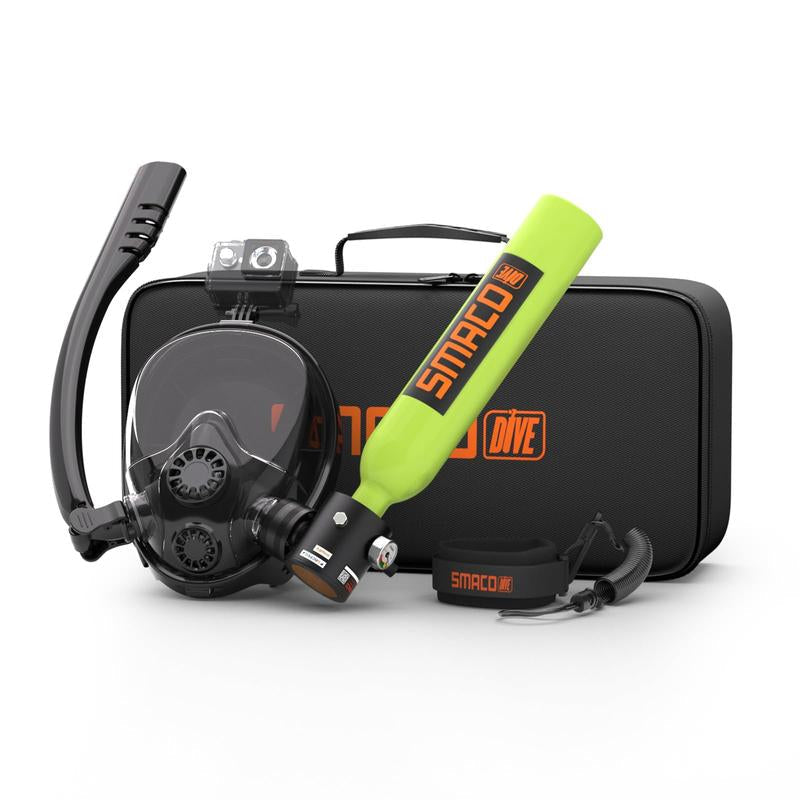 SMACO Mini Scuba Tank with Snorkel Mask 0.5L