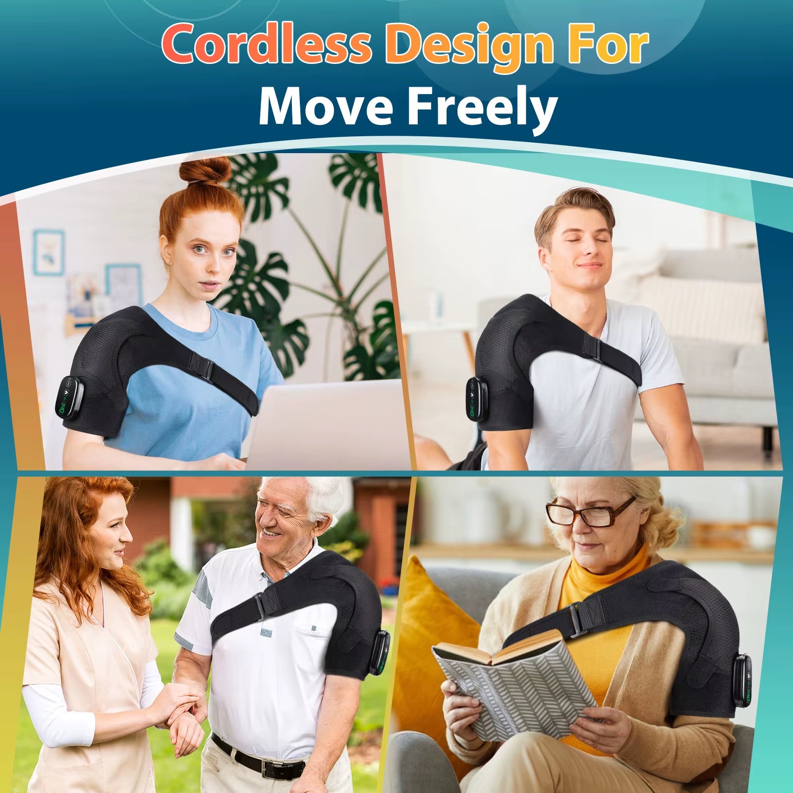 Electric Heating Pad Shoulder + Vibration