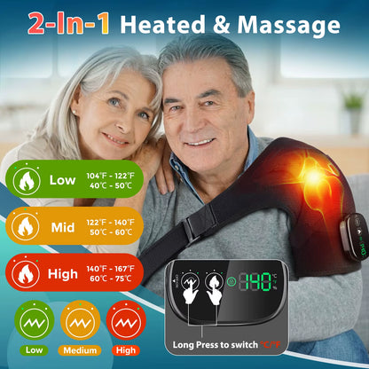 Electric Heating Pad Shoulder + Vibration