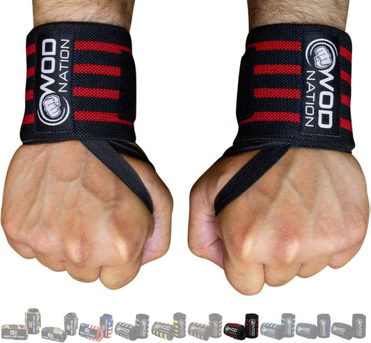 18 Inch Professional Gym Wrist Straps W/Thumb Loop