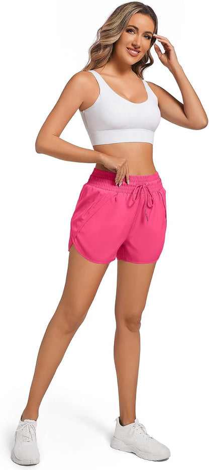 3 Women Running Shorts High Waisted