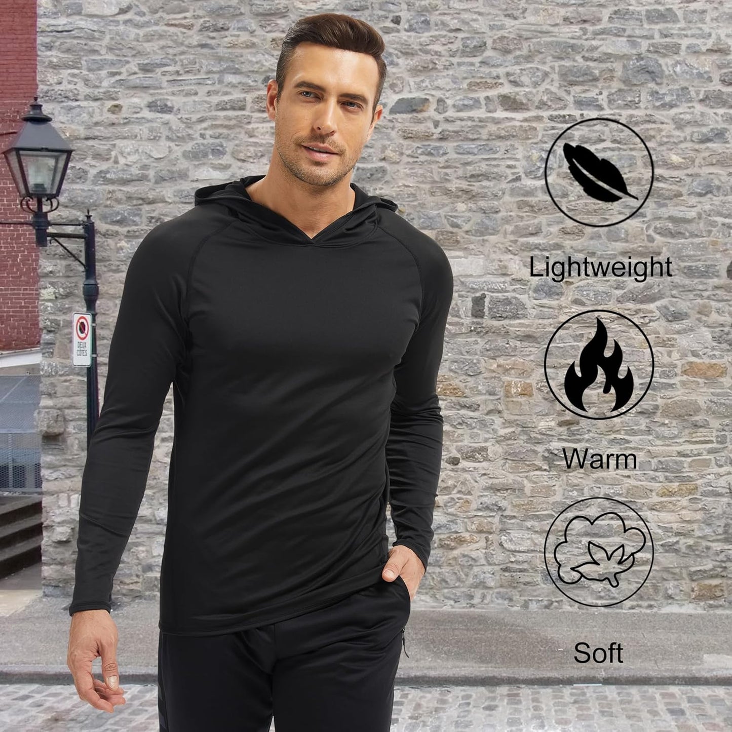 4 Pack Thermal Hooded Shirts