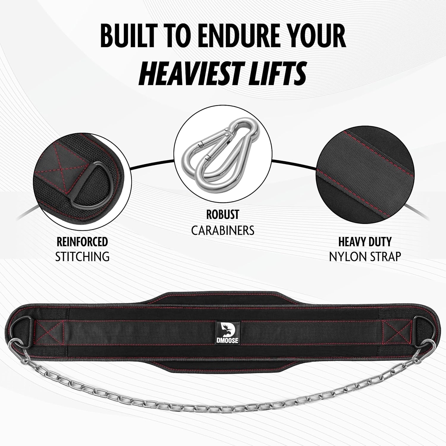 Dip Belt for Weightlifting - Heavy Duty Steel