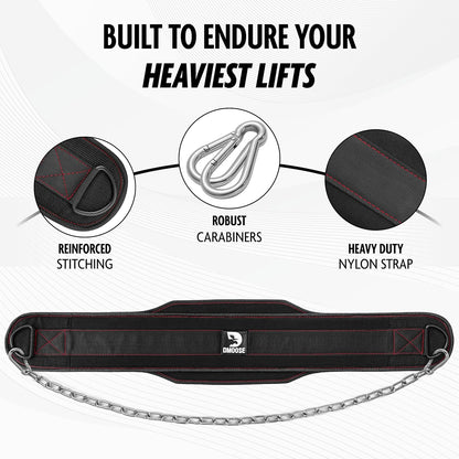 Dip Belt for Weightlifting - Heavy Duty Steel